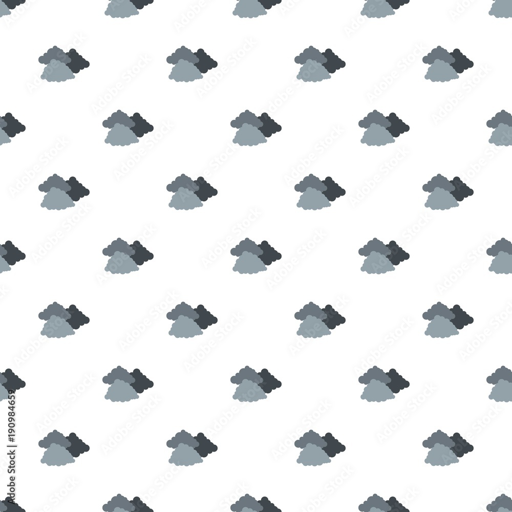 Poster dark cloudy pattern seamless in flat style for any design