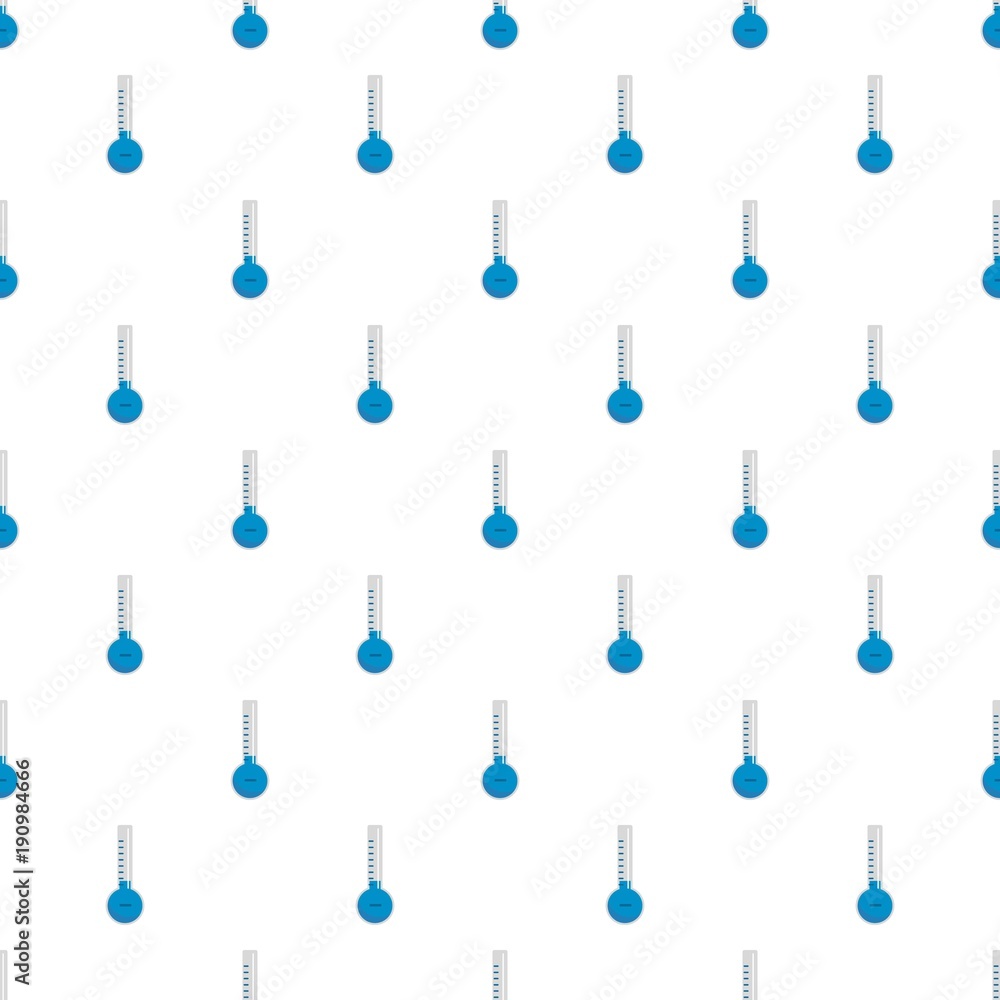 Poster thermometer cold pattern seamless in flat style for any design