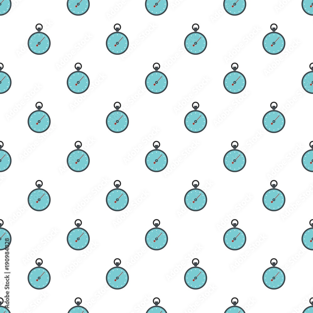 Poster stopwatch pattern seamless in flat style for any design