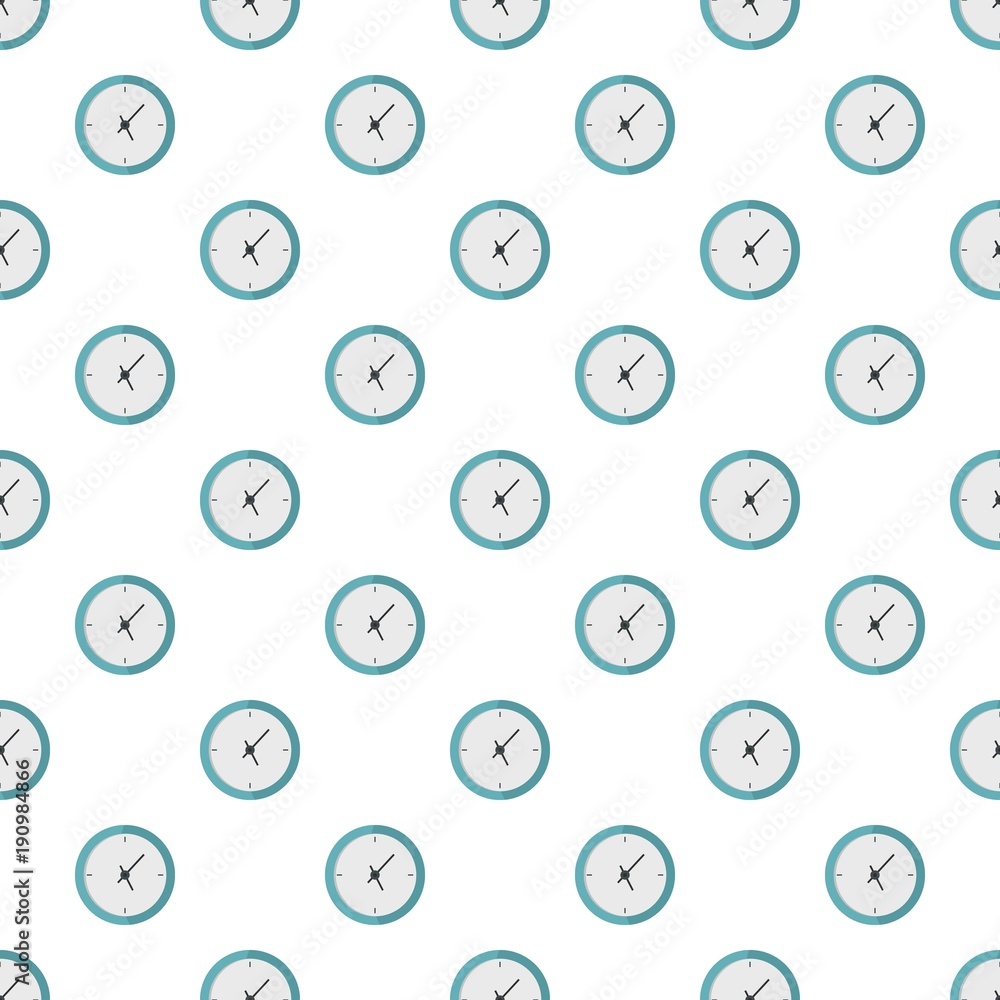 Poster clock minimal pattern seamless in flat style for any design