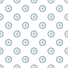 Clock minimal pattern seamless in flat style for any design