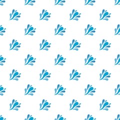 Wave splash pattern seamless in flat style for any design