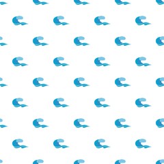 Wave composition pattern seamless in flat style for any design