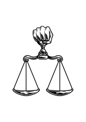 Illustration of judgement symbol