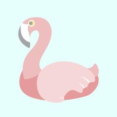 Pastel flamingo illustration
