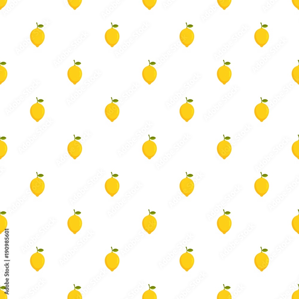 Poster lemon pattern seamless in flat style for any design
