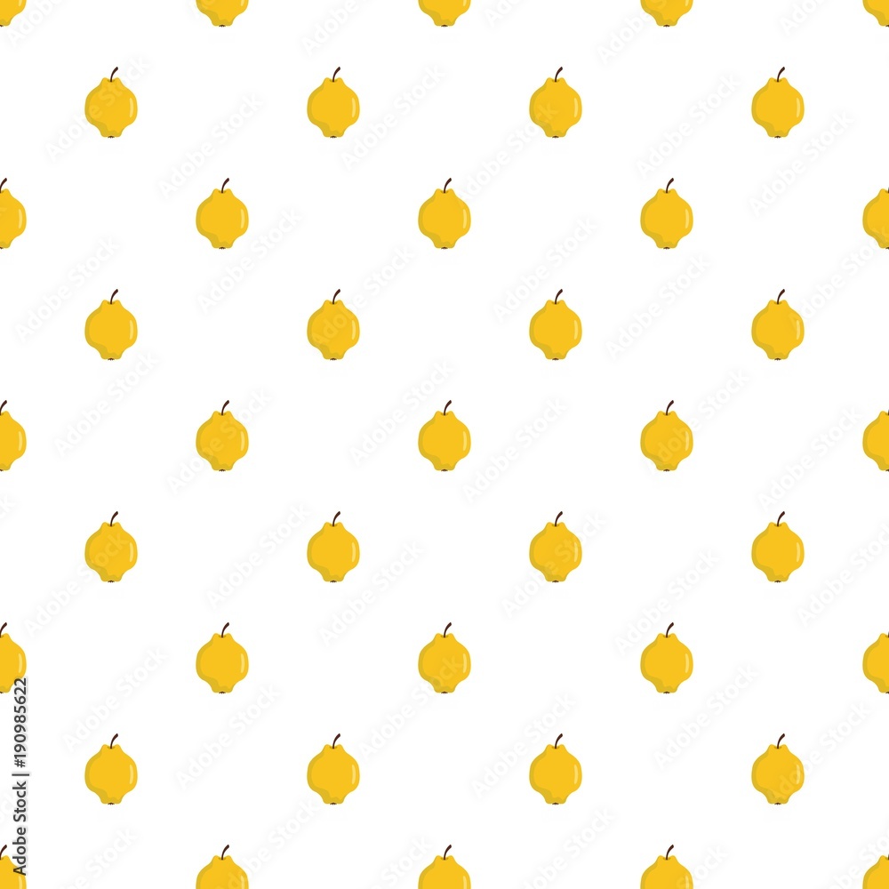 Poster quince pattern seamless in flat style for any design