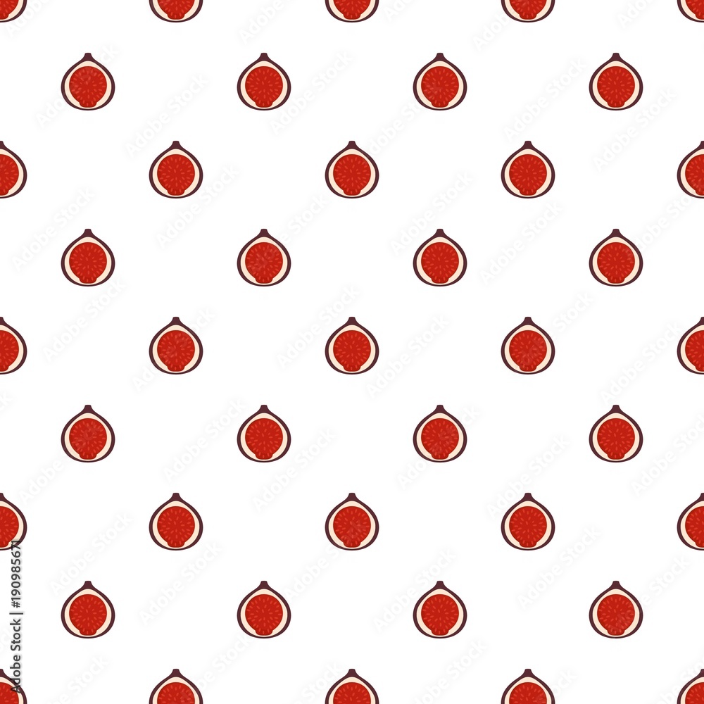 Poster fig pattern seamless in flat style for any design