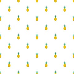 Pineapple pattern seamless in flat style for any design