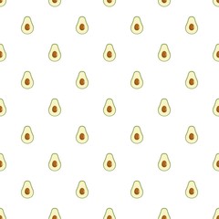 Avocado pattern seamless in flat style for any design
