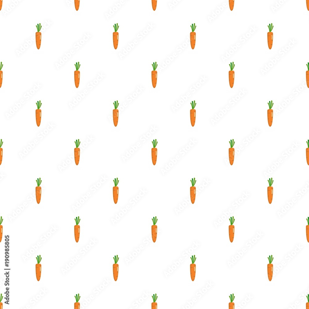 Poster carrot pattern seamless in flat style for any design