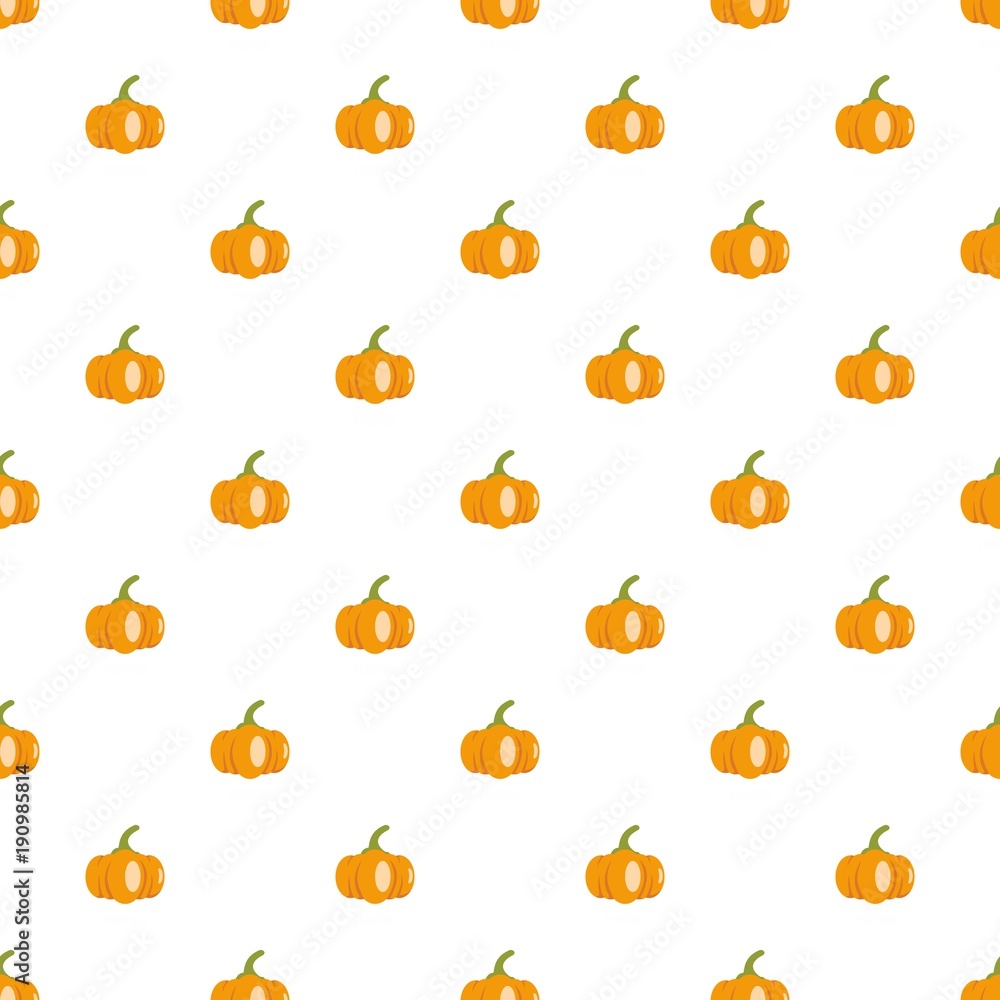 Poster pumpkin pattern seamless in flat style for any design