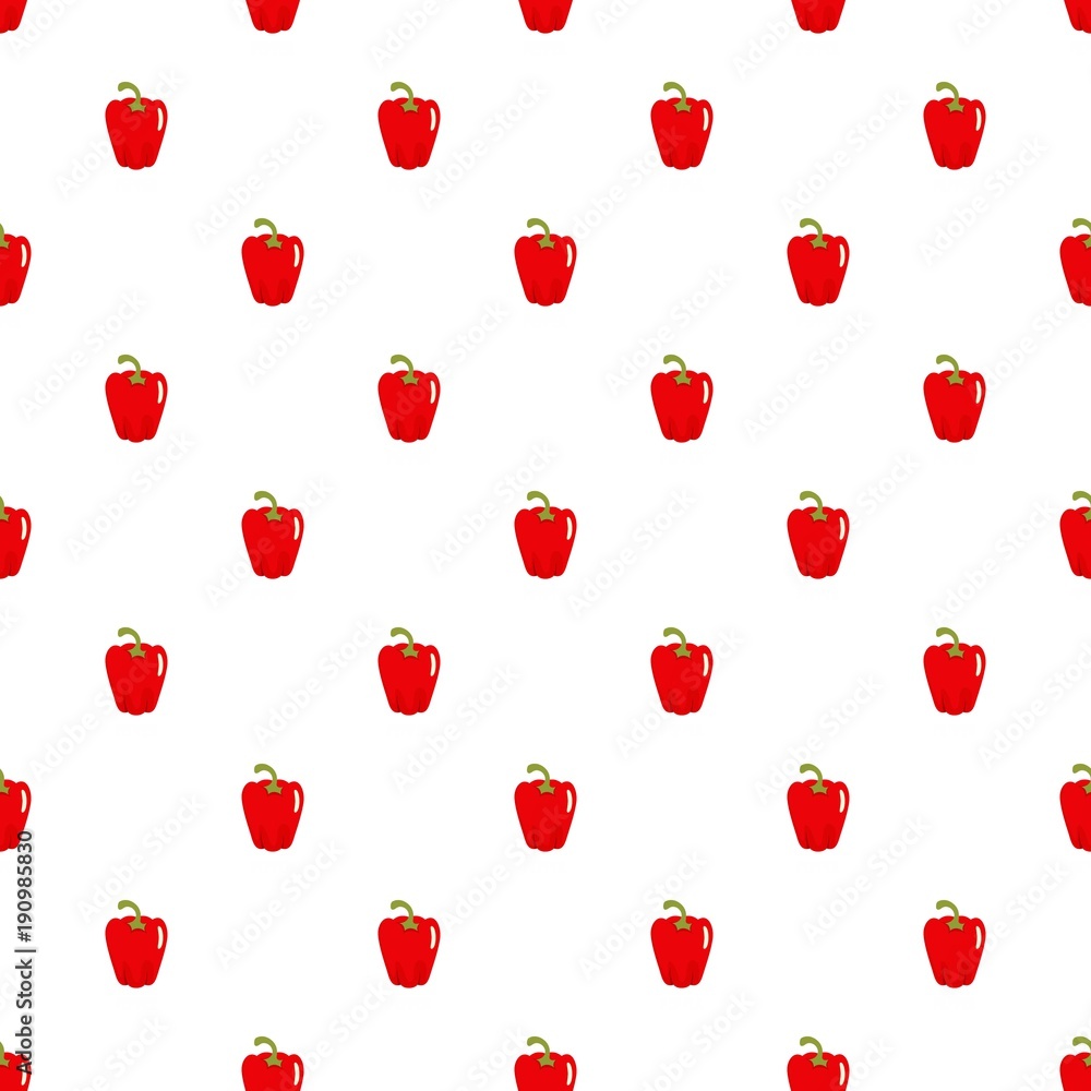 Poster pepper pattern seamless in flat style for any design