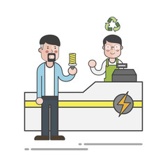 Illustration of environmental concept