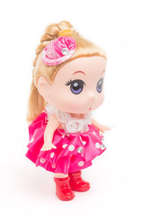 Doll in a pink dress