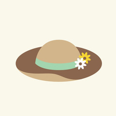 Illustration of summer hat