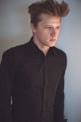 Studio male portrait