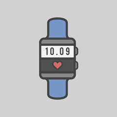 Illustration of smartwatch