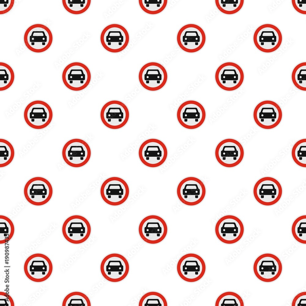 Poster no mechanical vehicle pattern seamless in flat style for any design
