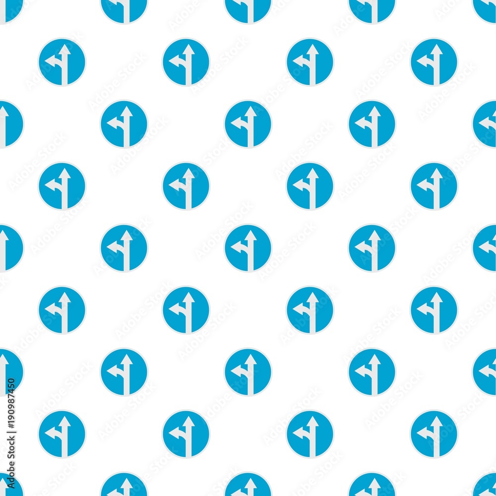 Poster turn arrow pattern seamless in flat style for any design