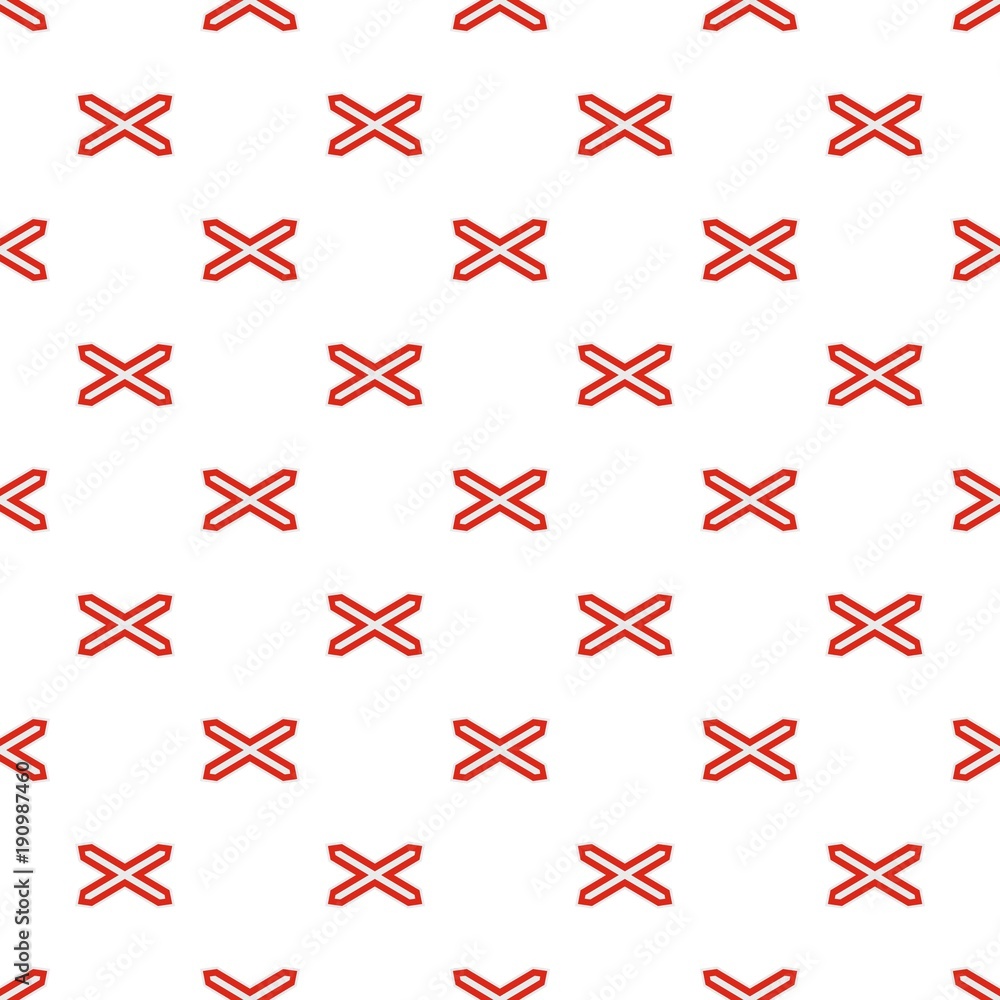 Poster crossed line pattern seamless in flat style for any design