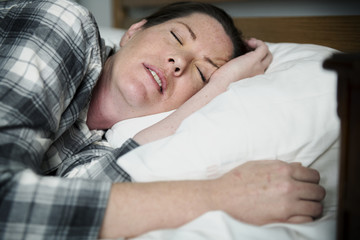 A woman with problem sleeping