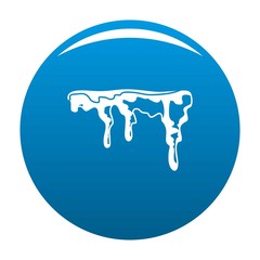 Snowdrift icon vector blue circle isolated on white background 