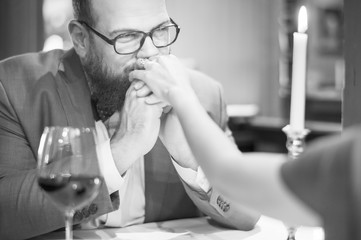 Couple celebrate valentine's day together