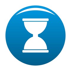 Cursor click loading icon vector blue circle isolated on white background 