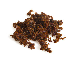 molasses sugar isolated on white