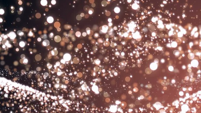 Rose gold sparkles glitter texture animation.