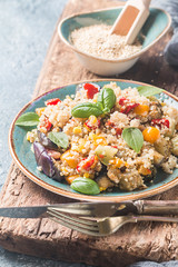 Quinoa salad. Superfoods concept.