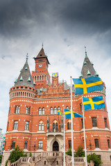 Fototapeta na wymiar Helsingborg town hall. Sweden