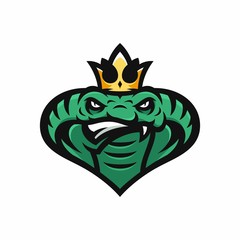Animal Head - cobra - vector logo/icon illustration mascot