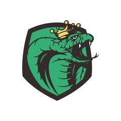 Animal Head - cobra - vector logo/icon illustration mascot