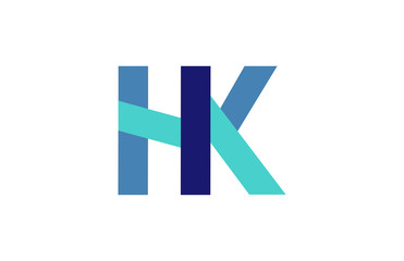 HK Ribbon Letter Logo