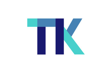 Fototapeta premium TK Ribbon Letter Logo