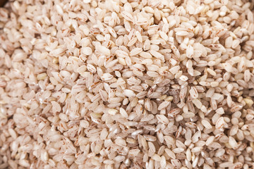 Raw pink rice