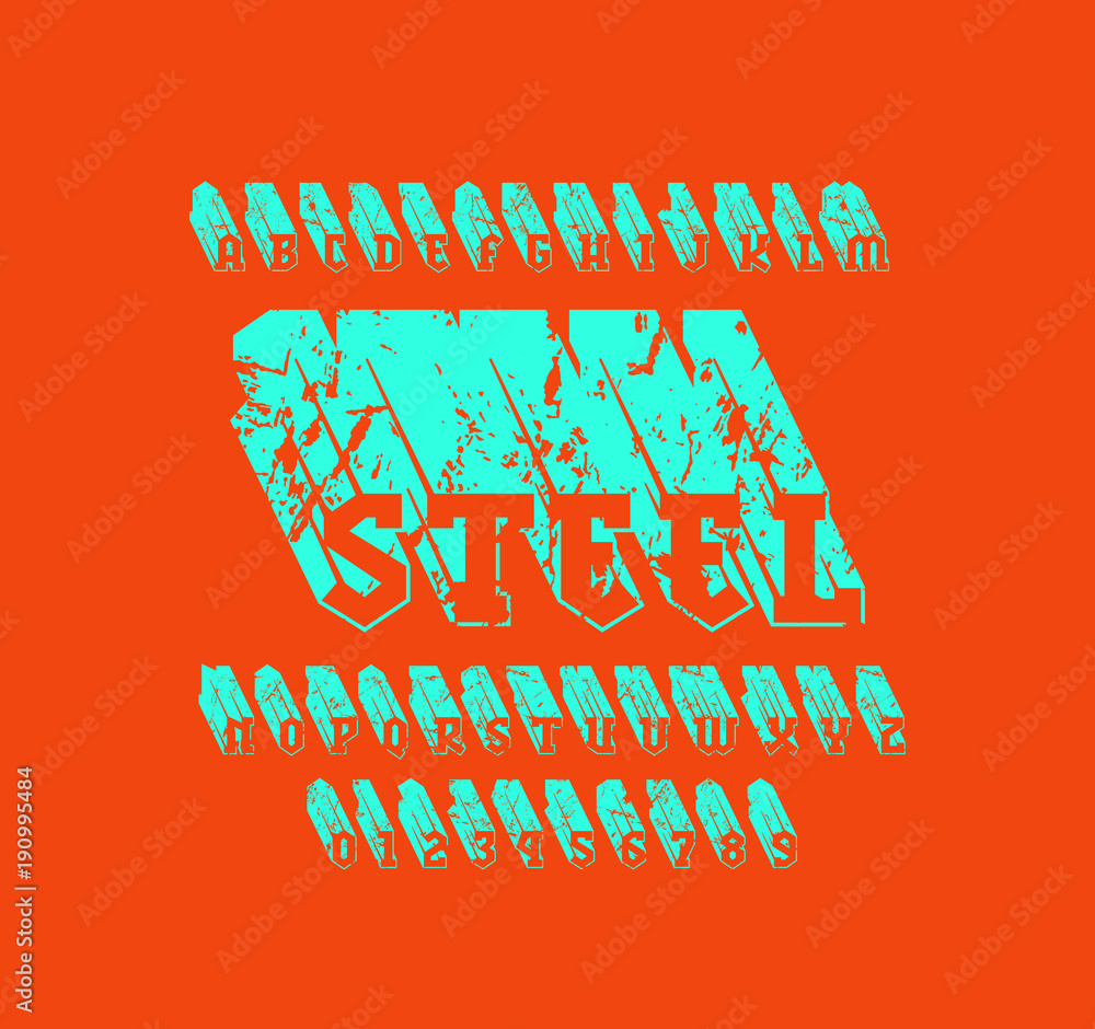 Poster extra bulk serif font in gothic style