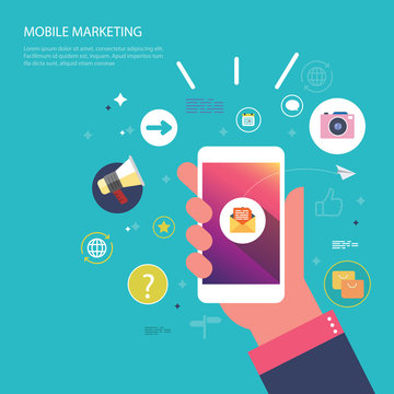 Mobile Marketing Concept