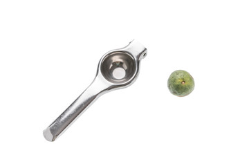 stainless squeezer isolated on white background with clipping path