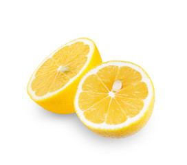 Fototapeta na wymiar Lemon isolated on white background.