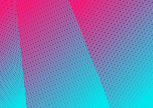 Colorful holographic curved lines pattern design