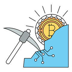 Mining bitcoin  icon