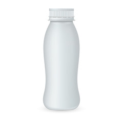 Yogurt plastic bottle. Illustration isolated on background. Graphic concept for your design
