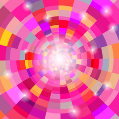 Abstract circular colorful background. Vector illustration