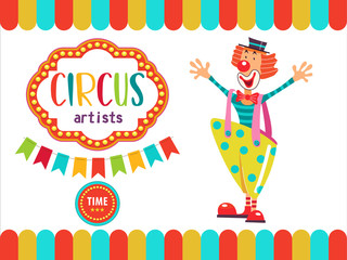 Circus performers illustration