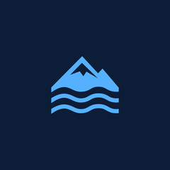 Simple mountain river