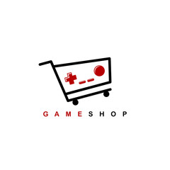 video game shop theme logo template
