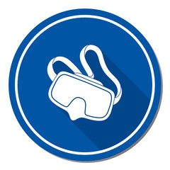 Diving mask icon isolated